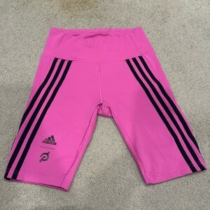 Peloton Adidas collab pink biker shorts Small